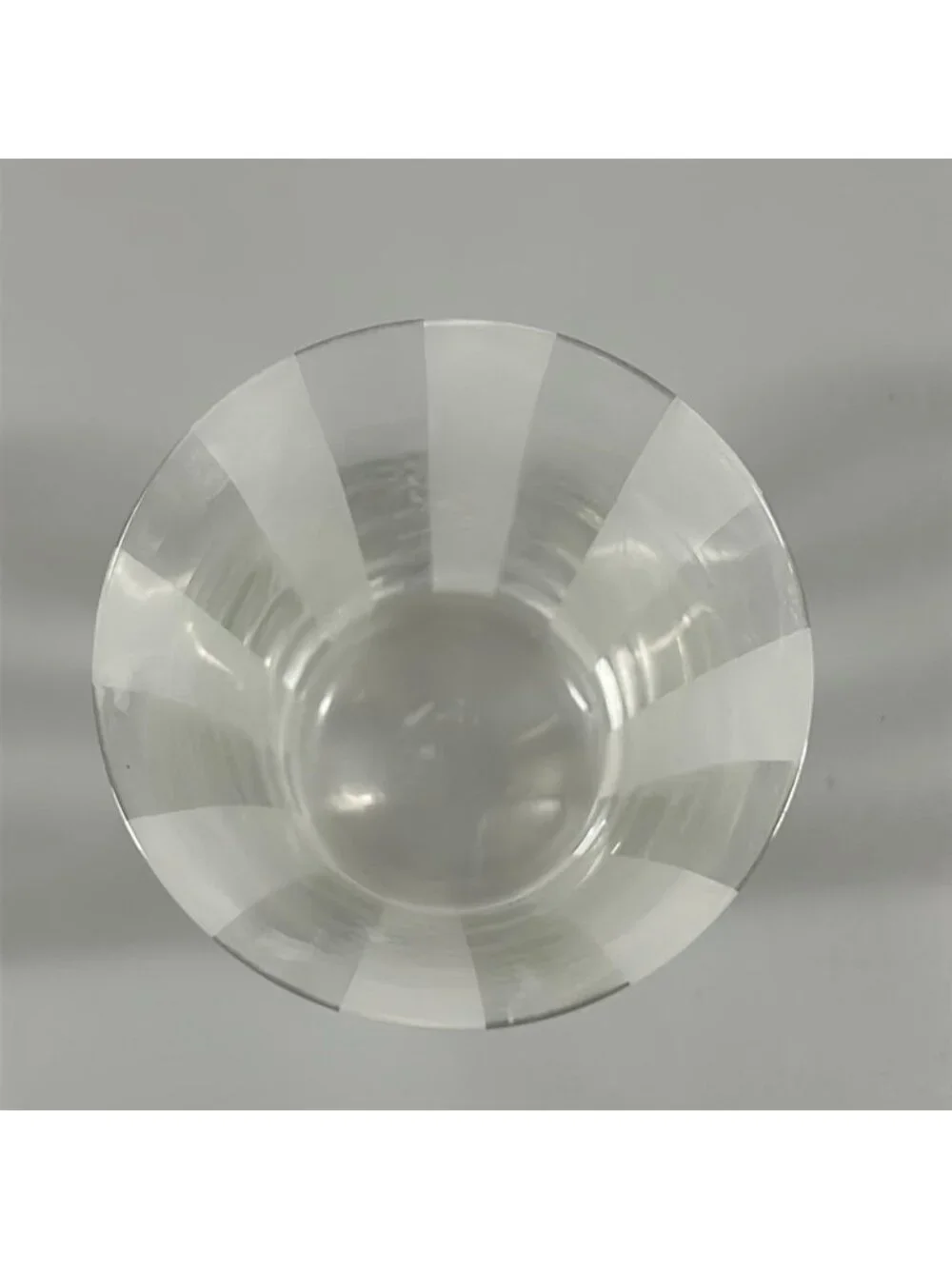 Hermes Dishware Like Clear White Slim Glass